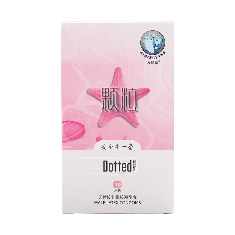 Dynamic particles natural latex rubber condoms big dots stimulate sex toys men condoms