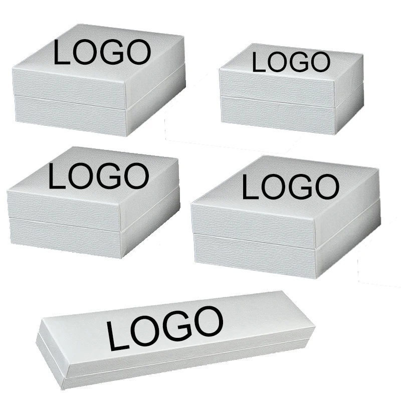 Red Necklace Acrylic Jewellery Paper Customized Logo Custom Low Moq Velvet Mini Packing Elegant Cardboard Box For Jewelry