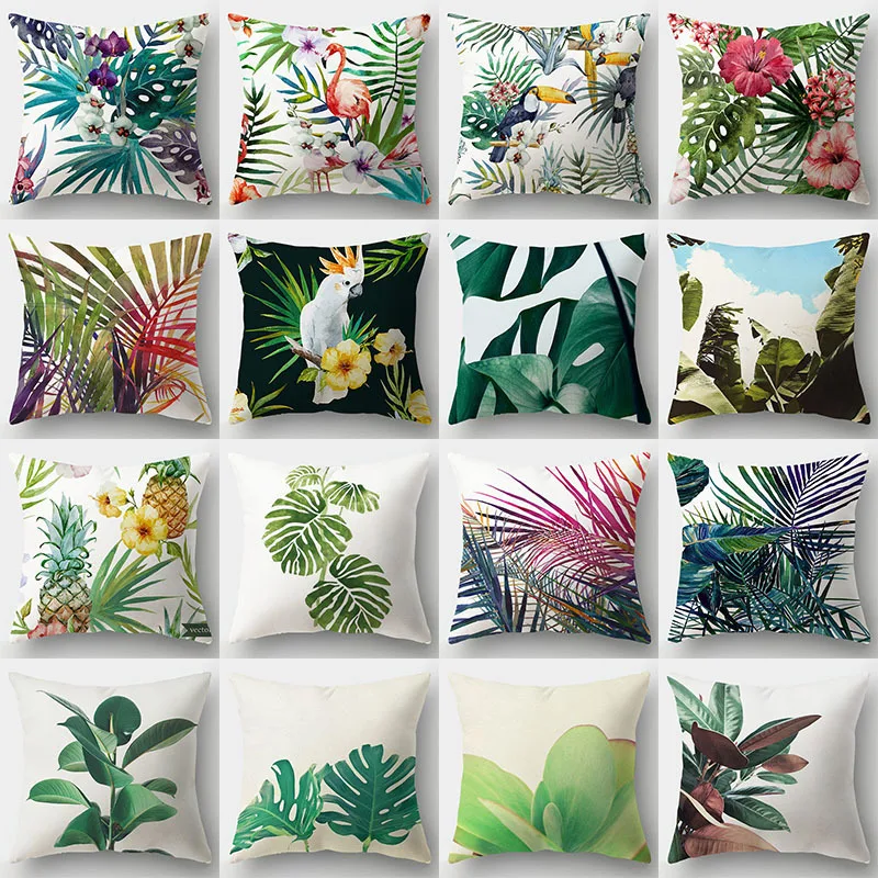 Custom Fashion Home Decor Printed Throw Sublimation Blank Polyester Pillow Case Cushion Cover