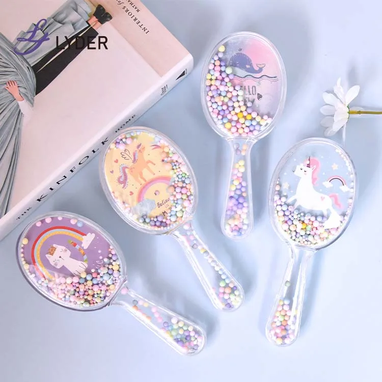 Lyder Promotional Gift Colorful Customized Salon Hair Scalp Massager Shampoo Silicone Wet Brush Detangling Hair Brush For Kids