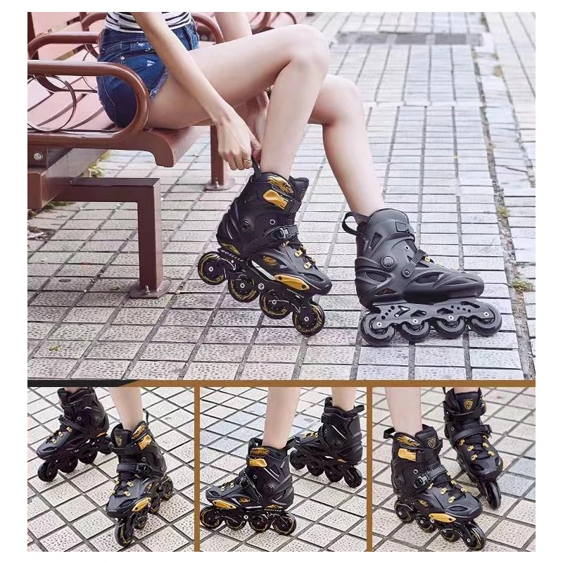EACH Slalom Skate Buy Roller Shoe Skates 4 Wheels Skating Shoes Patines For Men Adult
