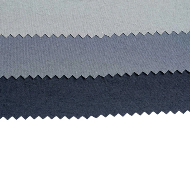 Twill crinkle  light weight thin down proof plain weave sportswear down jacket  nylon fabrictextile