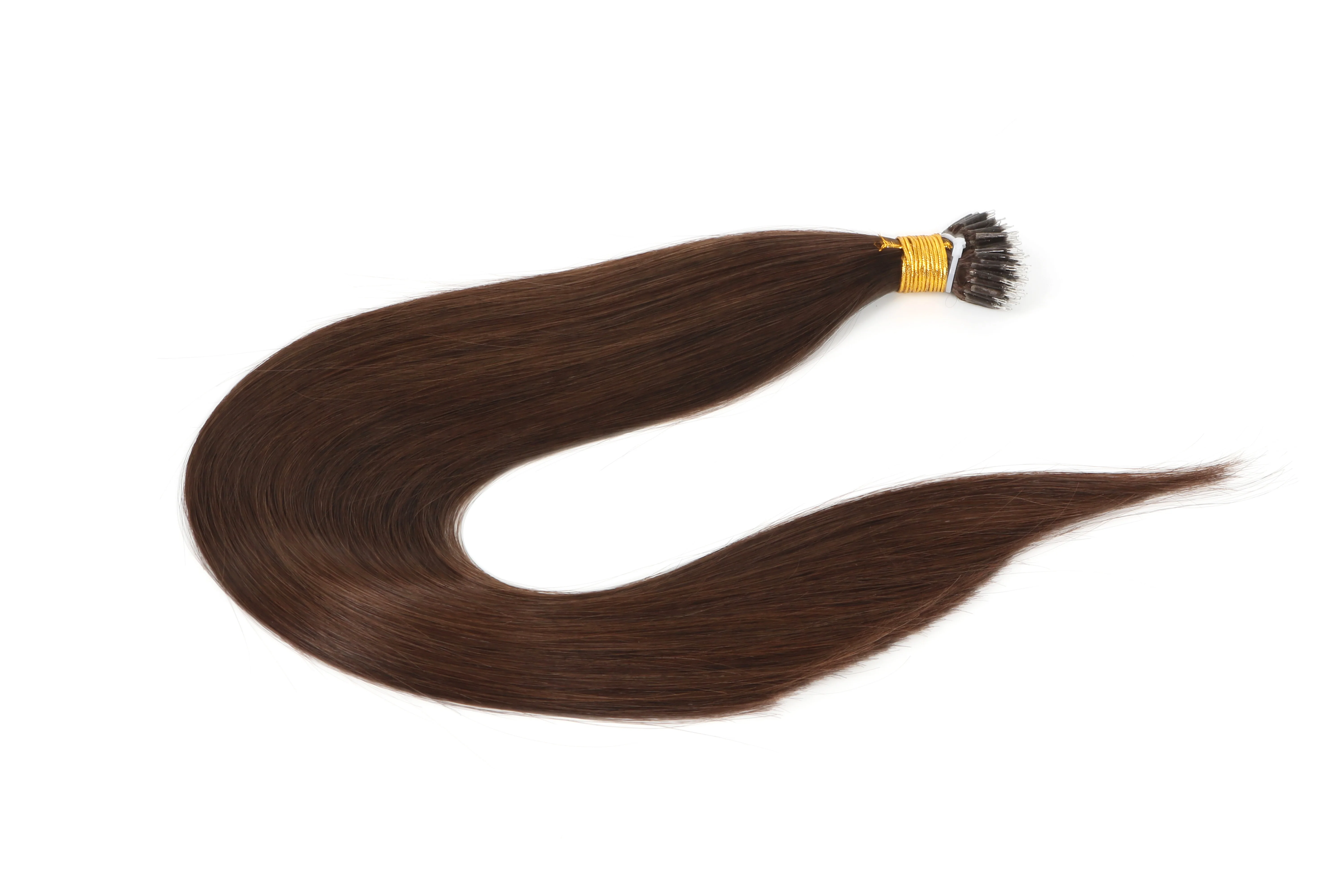 Unprocessed Remy Virgin Human Nano Ring Hair Extension Double Drawn wholesale nano bead human hair extensions