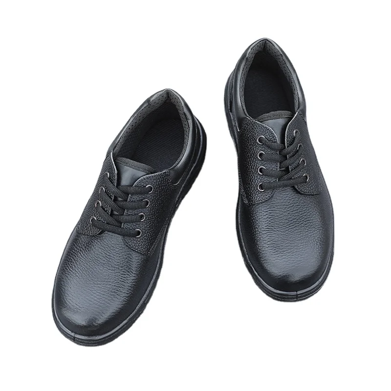 Construction Work Shoes Steel Toe Leather Upper Safety Shoes Low Cut Steel midsole Rubber Shoes for Men Unisex Rubber