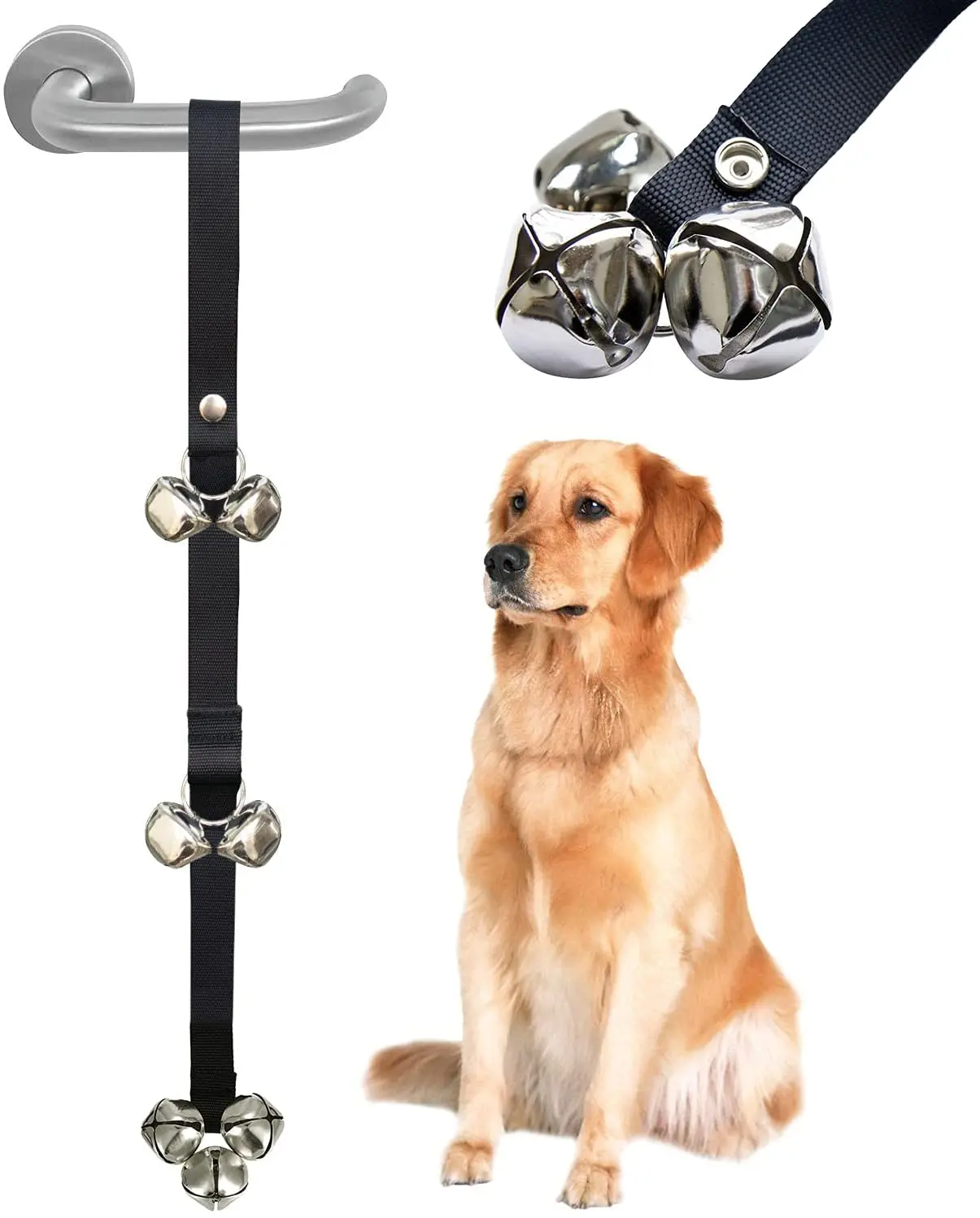Pet Doorbells Training adjustable Metal  Door Bell