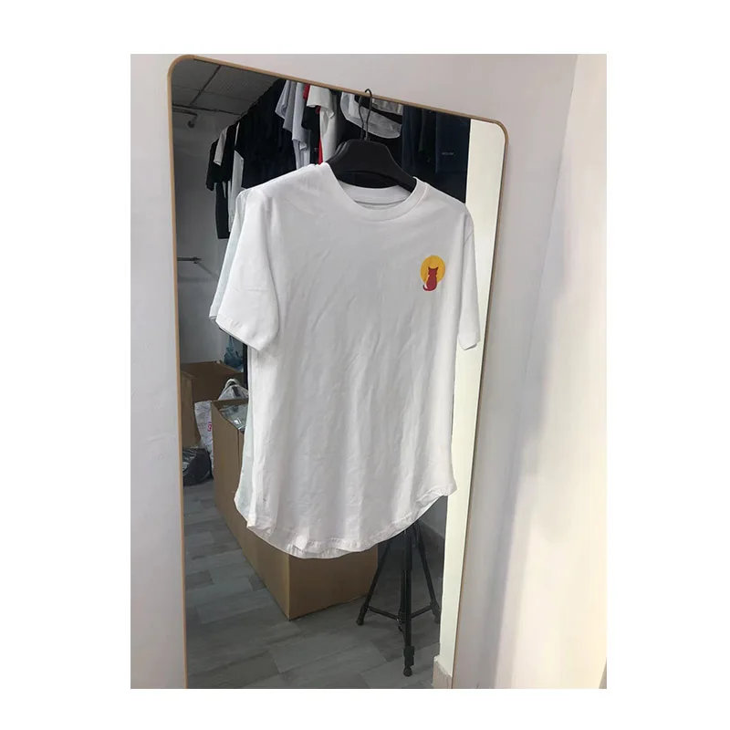 Max 60% cotton 40% polyester t shirt Thermochromic Sensitive color changing sticker logo temperature color change fabric