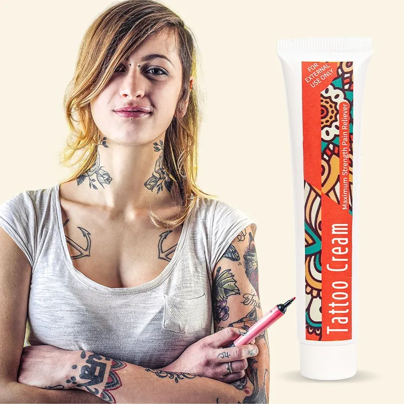 Hot Selling Good Quality Organic Gentle Efficient Numb Cream Relieve Pain Care Tattoo Numbing Cream