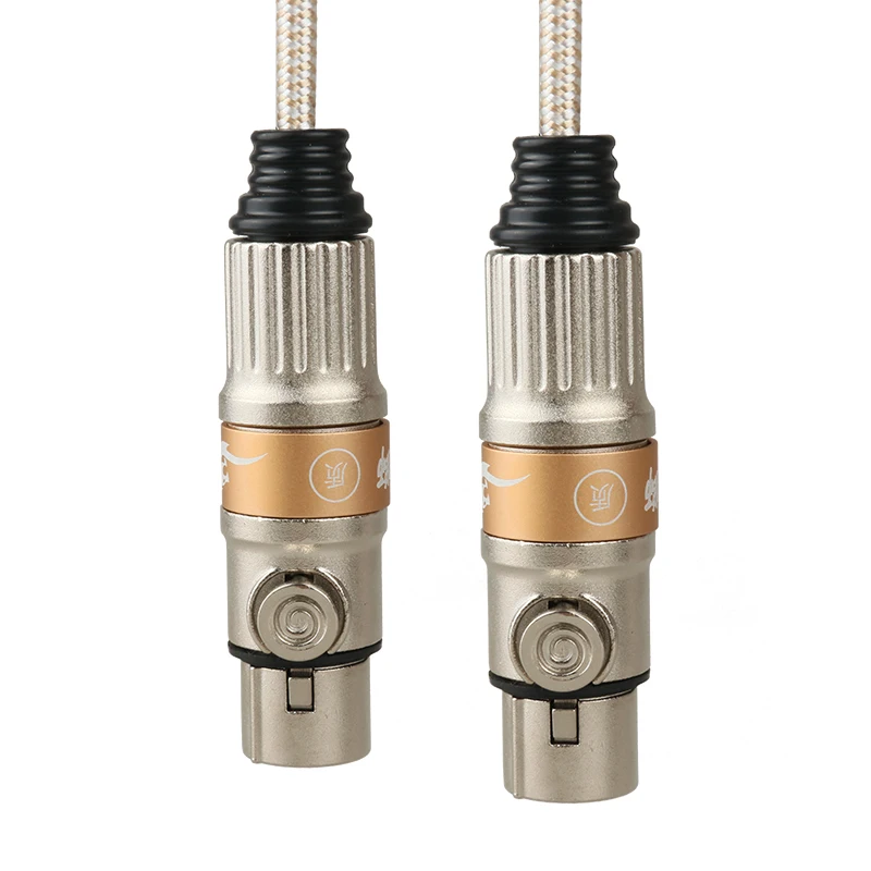 2 XLR Женский аудио разъем для мужчин Conector RCA студии запись микрофонный кабель