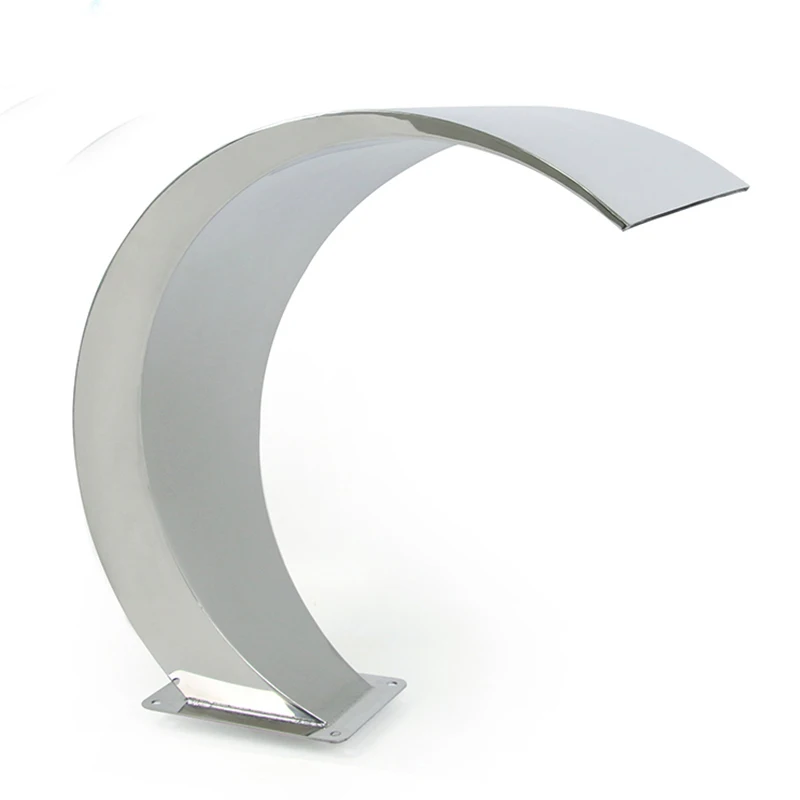 pond decoration stainless steel pool spout mirror water fountain small indoor waterfall