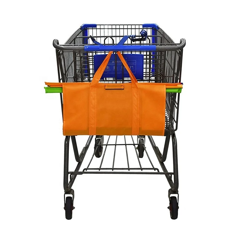 Многоразовые Сумки на колесиках для корзины, 4 упаковки, многоразовые сумки для продуктов