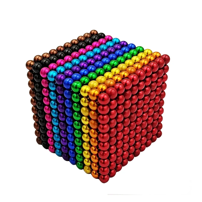  Сильные черные неодимовые магнитные шарики Neocube Bals Aimantees цветные для детей 5000