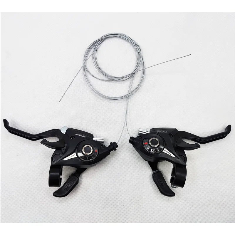 3x7 21 24 Speed Steel Durable Bicycle Derailleurs Shift Lever Mountain Bike Road Bike Brake Lever Cycle Gear Shifter