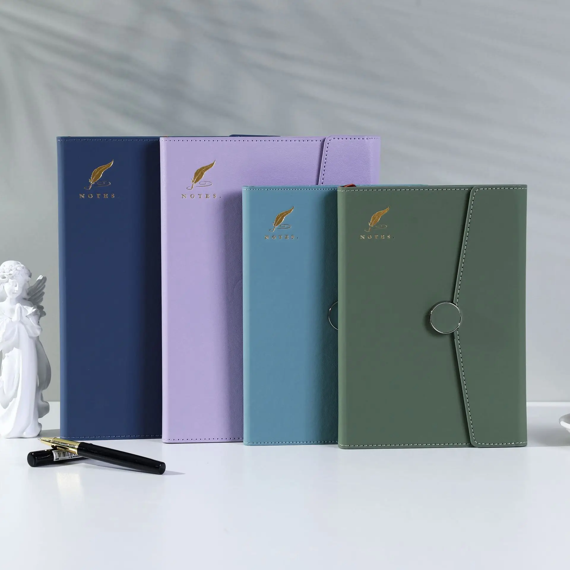 Cheap Bulk 2024 diary notebooks Eco Friendly papers wholesale agenda planner pu leather custom logo