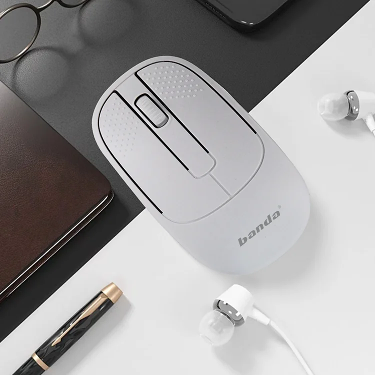 Portable Computer Mouse USB 2.4Ghz Optical Mouse PC Silent Custom Gaming Wireless Mouse