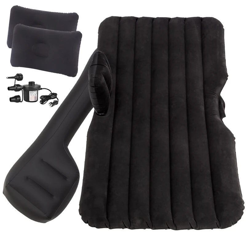 Car Inflatable Travel Bed,  Portable Camping Air Mattress for car back seat with 2 Air Pillows  Air pump Universal Car SUV