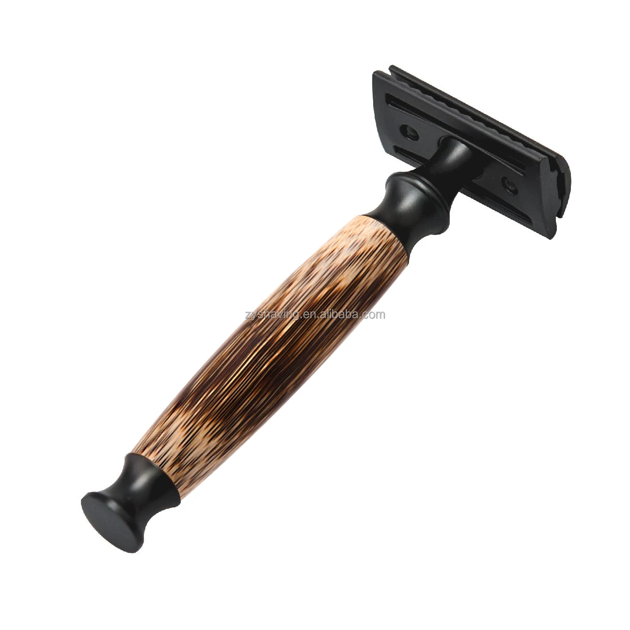 ZY ECO Shaving Safety Razor Double Edge Safety Razor for Men, Safety Razor with Bamboo Handle, Fits All Double Edge Razor Blades