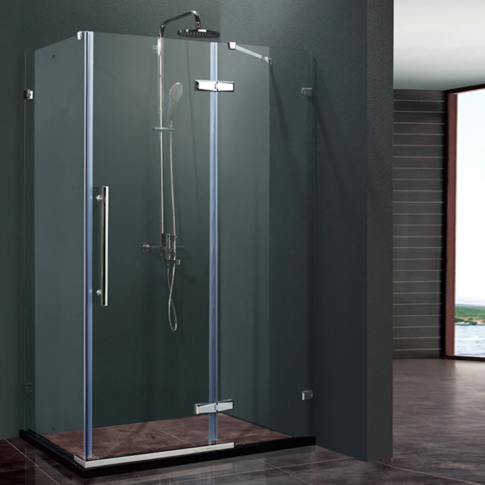 Custom Size Bathroom Tempered Decorative Glass Shower Partition Screen Glass Door Shower Room