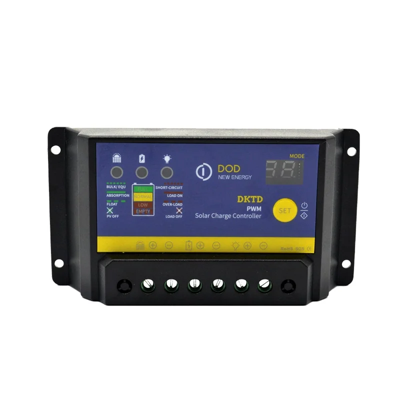 System charge controller PWM Charge LCD LED Display 12V 24V 48V 60V 5A 10A 20A 30A 10 Amp pwm Solar Charger Controller