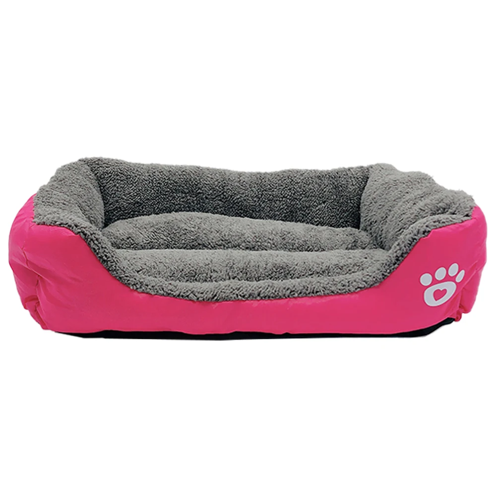 
Factory Breathable Pet Bed Machine Washable Soft Pet Sofa with Dog Paw Printing 