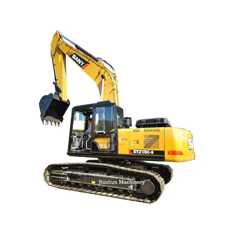 Heavy equipment machinery 22ton China used SY215C excavator  low working hours used sany sy75 135 used excavator