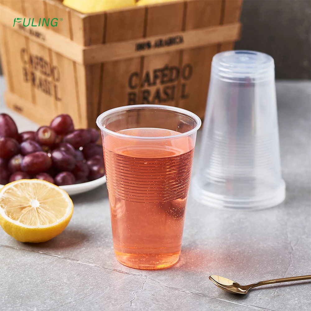 Fuling 3 5 7 9 12 16oz Wholesale Clear plastic water cups pp disposable drink cup plastic