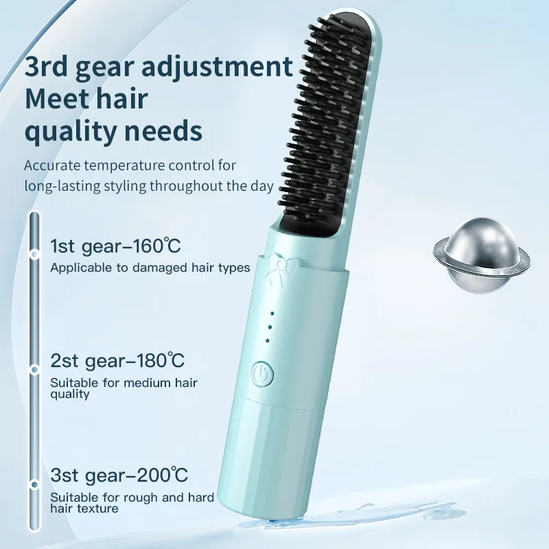 Беспроводной выпрямитель для волос с зарядкой от USB