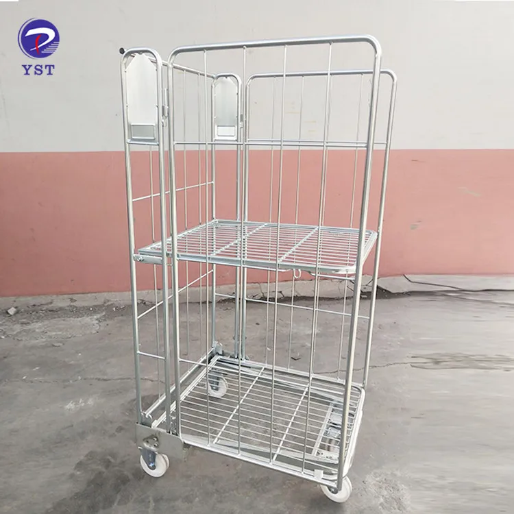 3-сторона транспорт грузовой хранения Складная сетка подвижная тележ