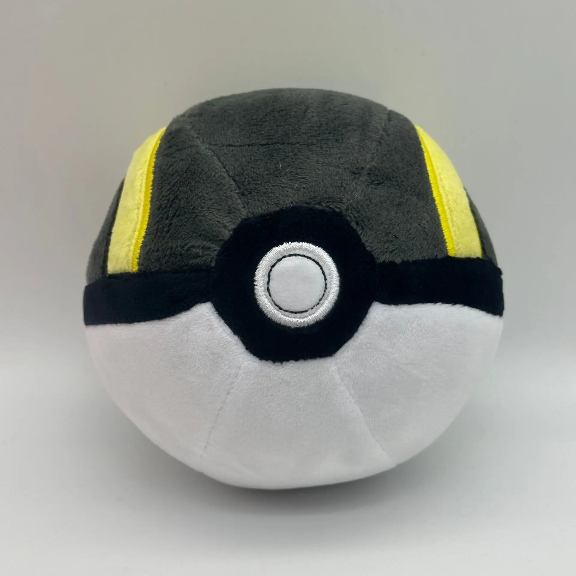 2023 Wholesale anime pokemoned plush master ball 5inch pp cotton stuffed plush pokeball for decoration