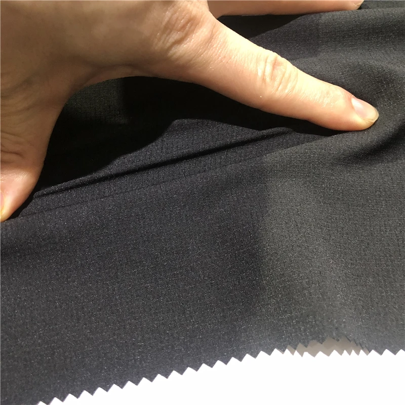 75*150D woven polyester spandex plaid stretch fabric for sportswear 4-way-stretch fabric