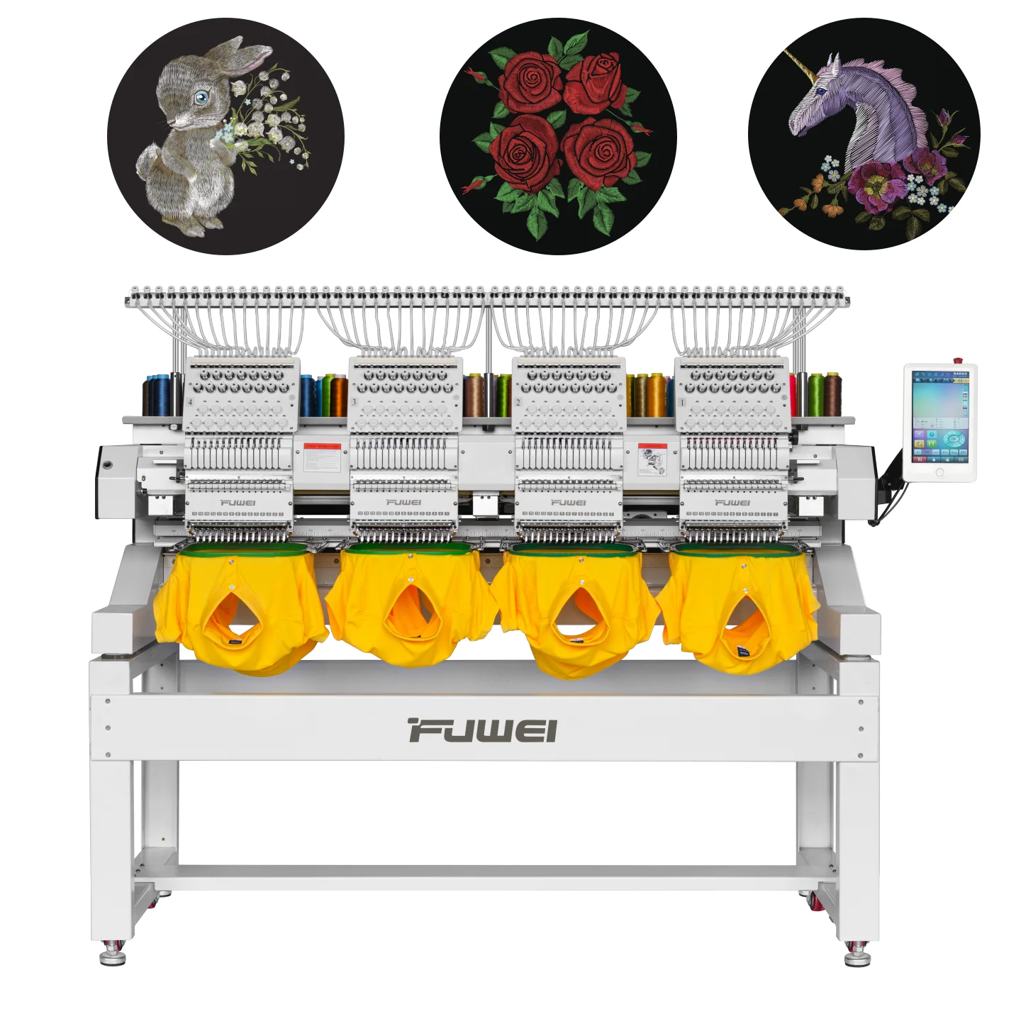FUWEI  4 Heads  Computer Embroidery Machine Price