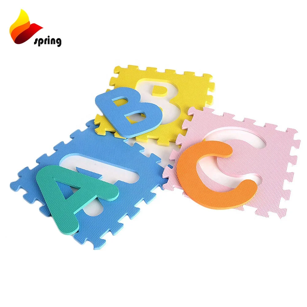 Eva Foam Floor Mats Alphabet Number Cartoon Interlocking Puzzle Crawl Play mat For Kids Baby Child