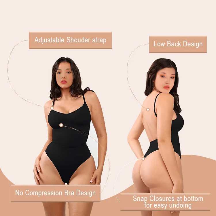 BOJIN New Plus Size High Compression Shapewear High Elasticity Backless Shapers Women Sexy Thick Tummy Control Fajas Bodysuit