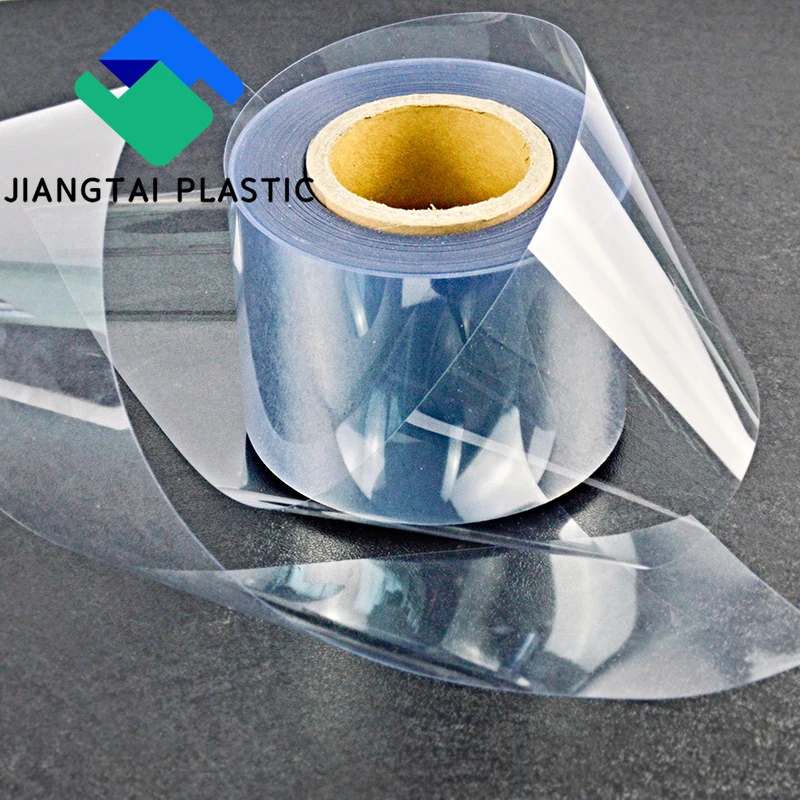 Jiangtai Thermoforming transparent hard 500 micron pvc film roll