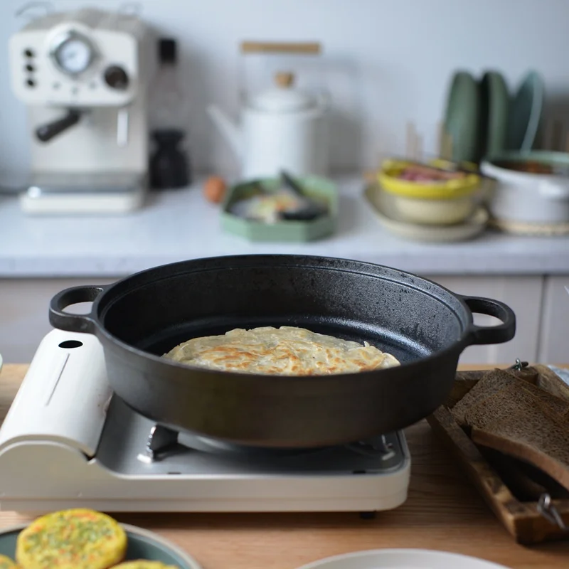 custom nonstick set light weight cast iron smooth cast iron frying pan