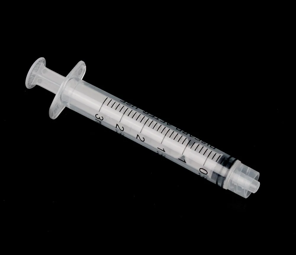 3ml White Plastic Disposable Luer Lock Or Luer Slip Syringe With Needle