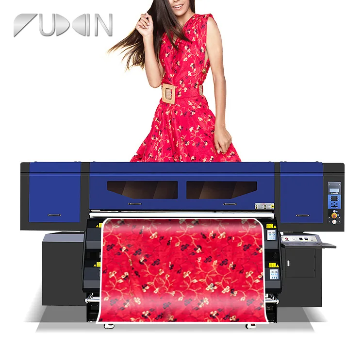 Long Service Life 1.9m Polyester Fabric Sublimation Printing Machine 8 Heads Dye Sublimation Printer 3200DPI Resolution