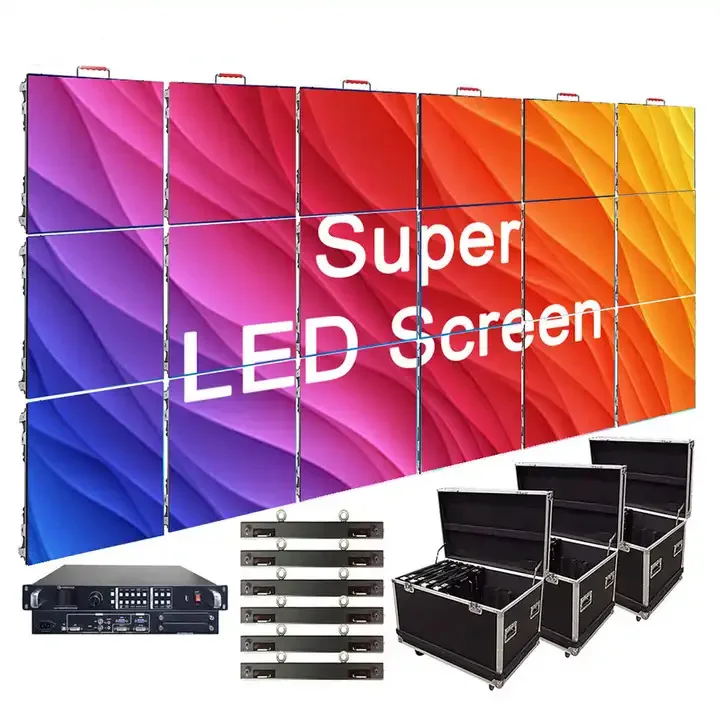 500*100mm P3.9 P3.91 Cabinet Indoor Display Panel Stage Background LED Screen Indoor Rental LED Display Screen