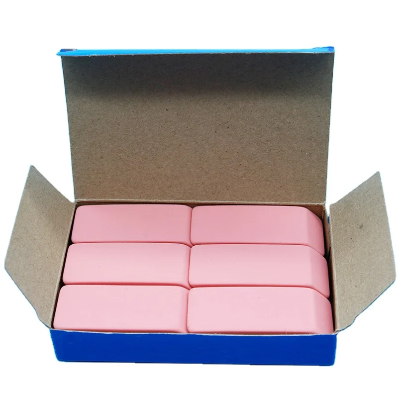 Pencil eraser high quality customized style good school office stationery plastic color