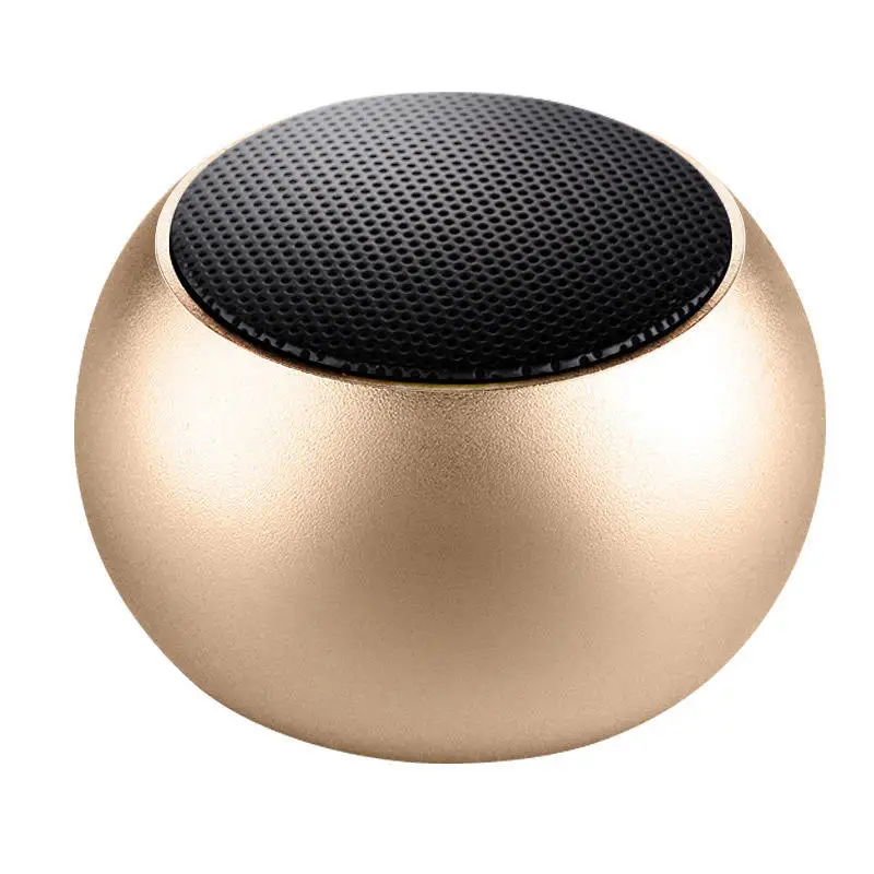 M3 OEM Colorful Wireless Speakers Mini portable Round Steel Speaker Subwoofer pocket BT small speakers