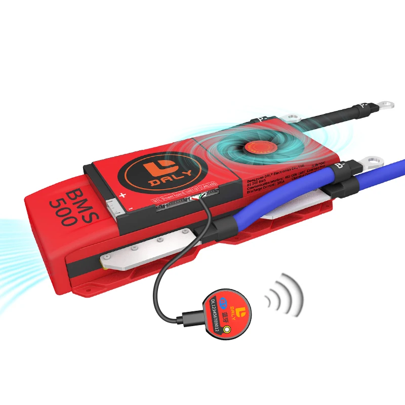 Daly smart BMS 24v lifepo4 battery 8s bms lifepo4 30A-500A with UART 485 CAN BT fan lifepo4 bms 8s