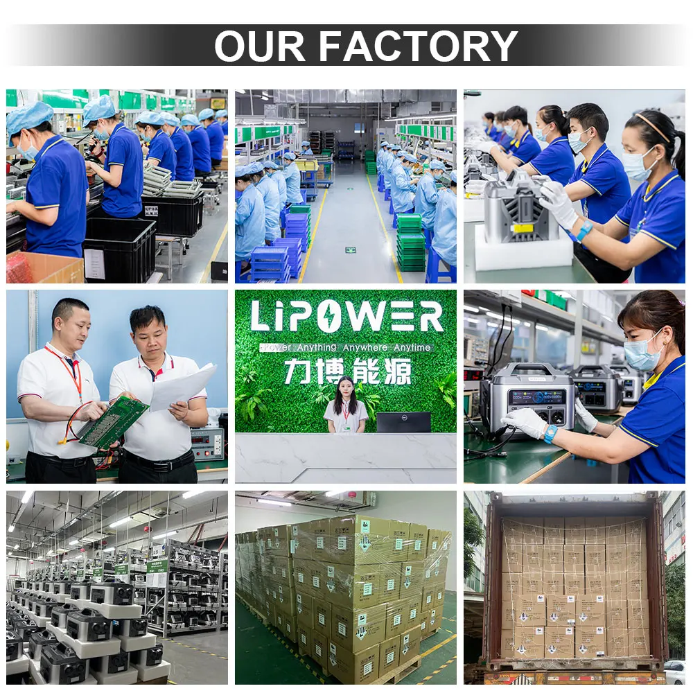 Lipower  LiFePO4 battery 1000w 1120wh portable power station for tools and equipment