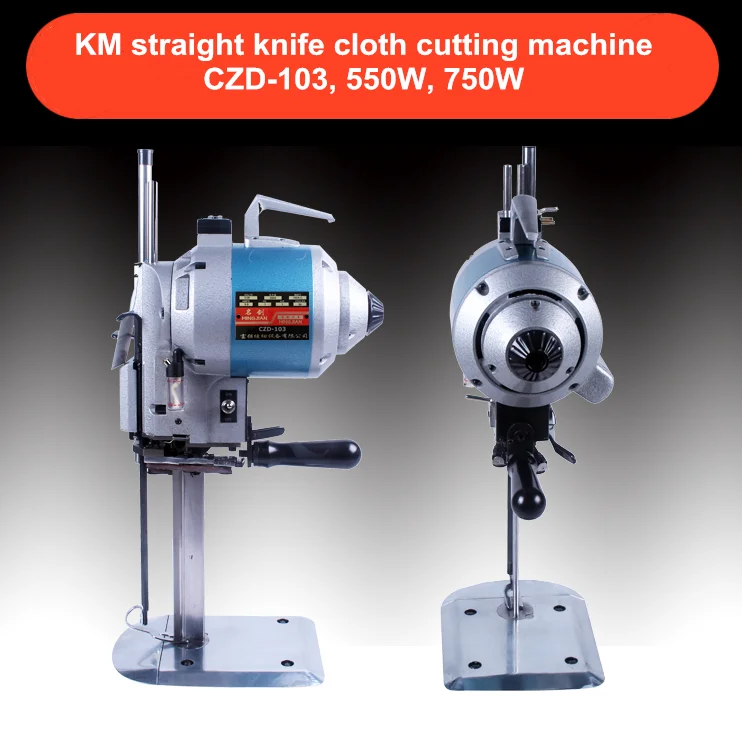 
CZD-103(750W) KM (KS-AUV) type straight knife auto sharpening cloth cutting machine / fabric /textile/garment cutting machine 