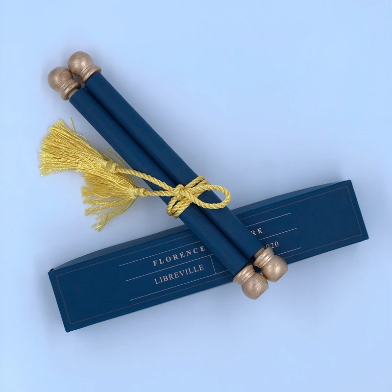 
Custom Scroll invitation card business invitation card wedding invitations luxury with elegant box 