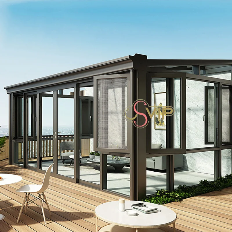 Foshan Used Sunroom for Sale Conservatory Polycarbonate 4 Season Cheap House