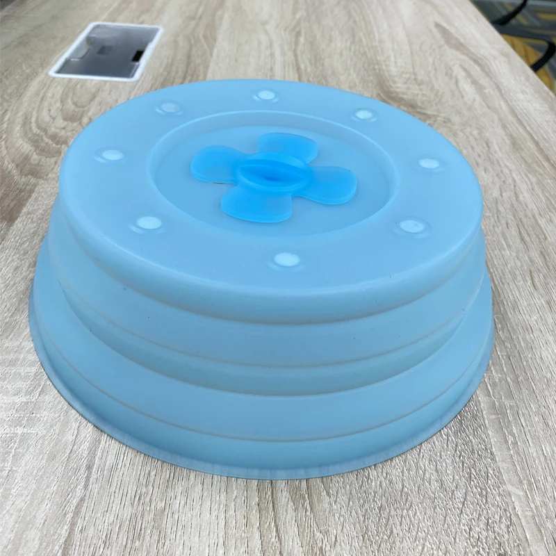 New magnetic Collapsible Silicone Microwave folding Splatter Guard food cover