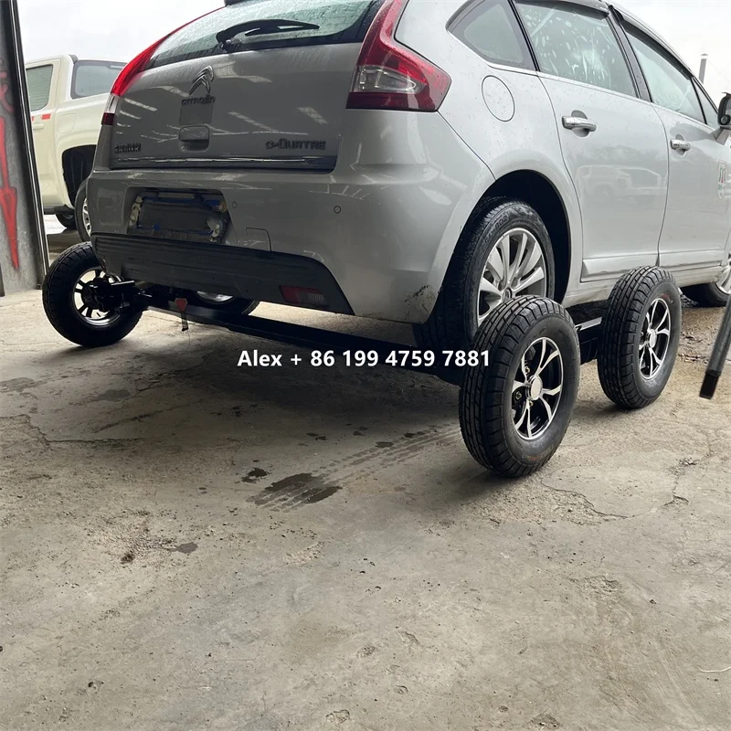 3 tons aluminum steel optional auxiliary wheel trolley wheel for the moving vehicle car wrecker towing self loading dollies
