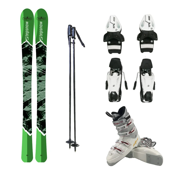 winter sport ski boot set binding shoes pole brand with  best ISO and CPS  ski