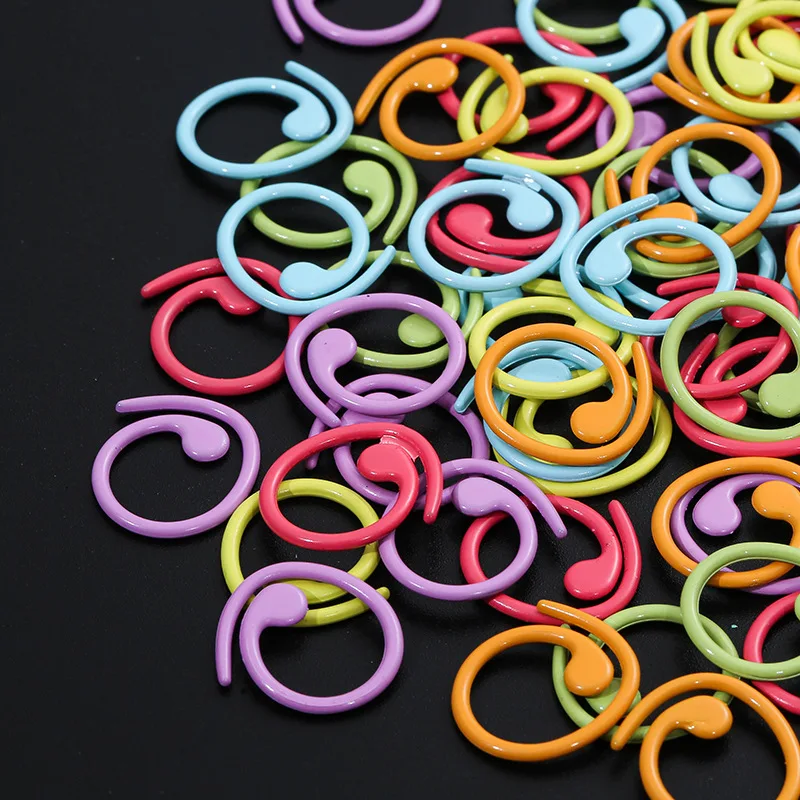 Factory Direct Spiral Needle Colorful Knitting Crochet Stitch Markers