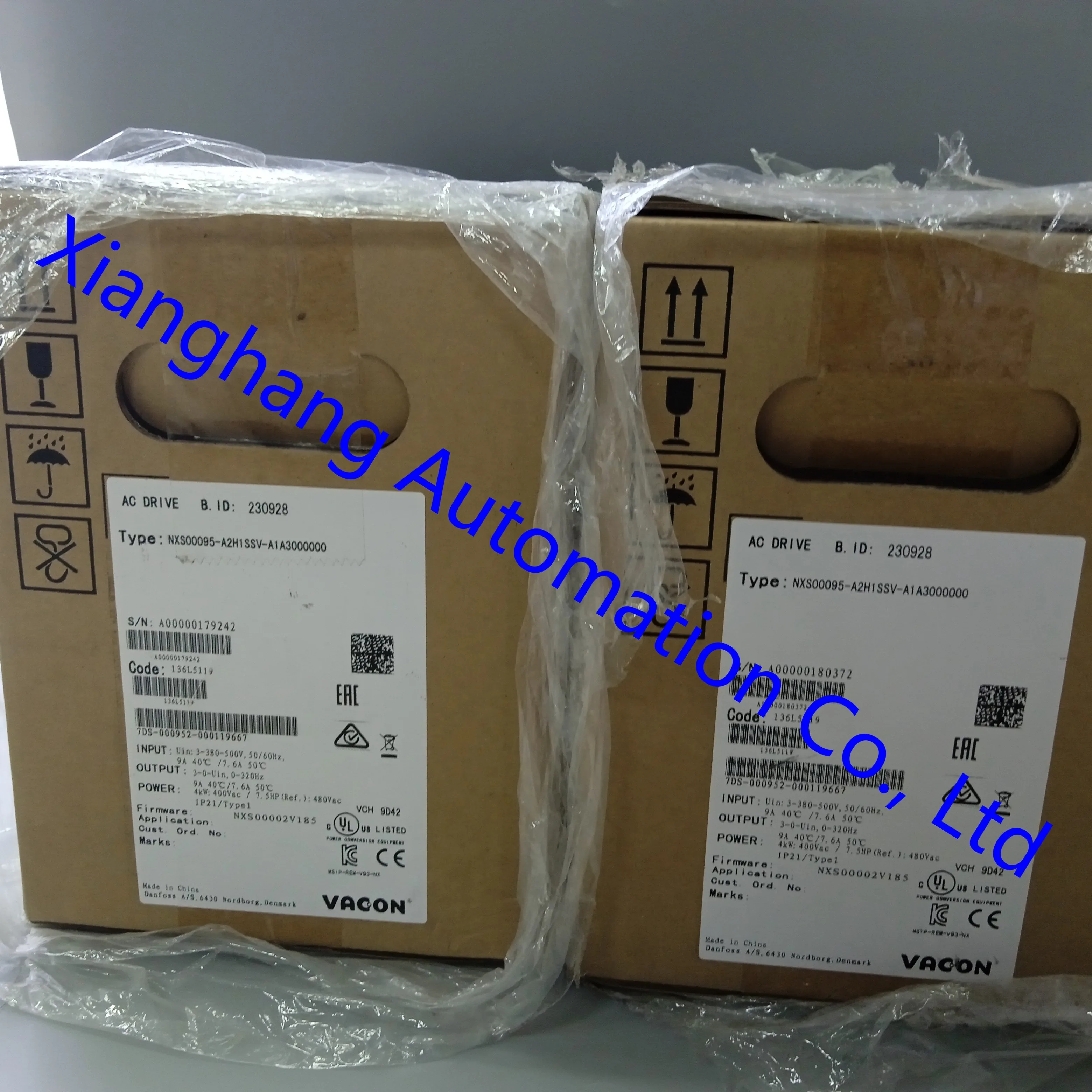 100% Original brand new Vacon Inverter NXP 1030 5A0N0SSA NXP 0261 6A2L0SSA NXP 0325 6A2L0SSA