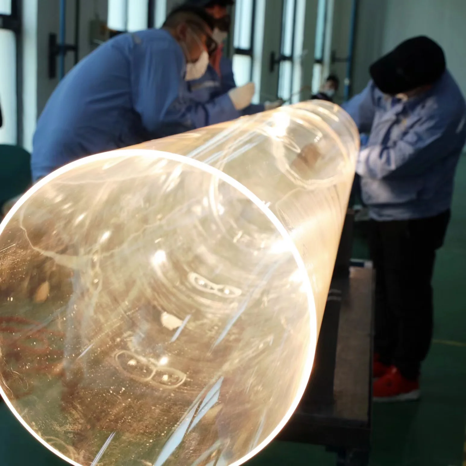 Круглый термостойкий высокопрочный индивидуальный кварцевый стеклянный плит плавленый кварцевый диск